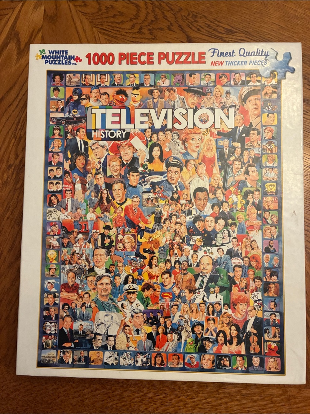 White Mountain "Television History" Jigsaw Puzzle - Missing 3 Pieces